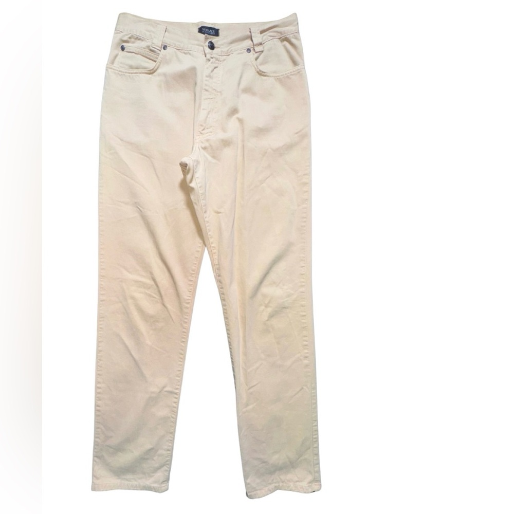 Versace Cream Chinos